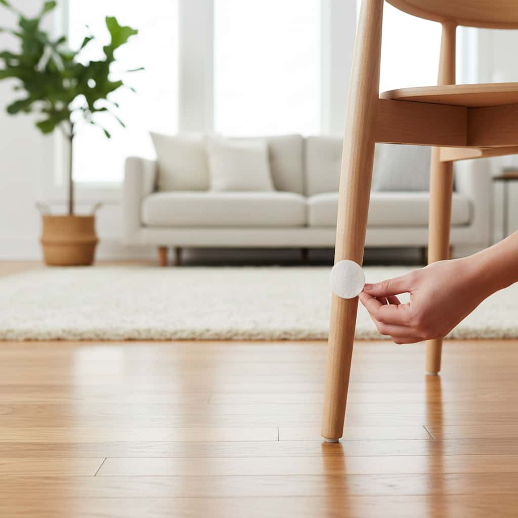 Ochrona podłóg i cisza w domu – rola akcesoriów meblowych